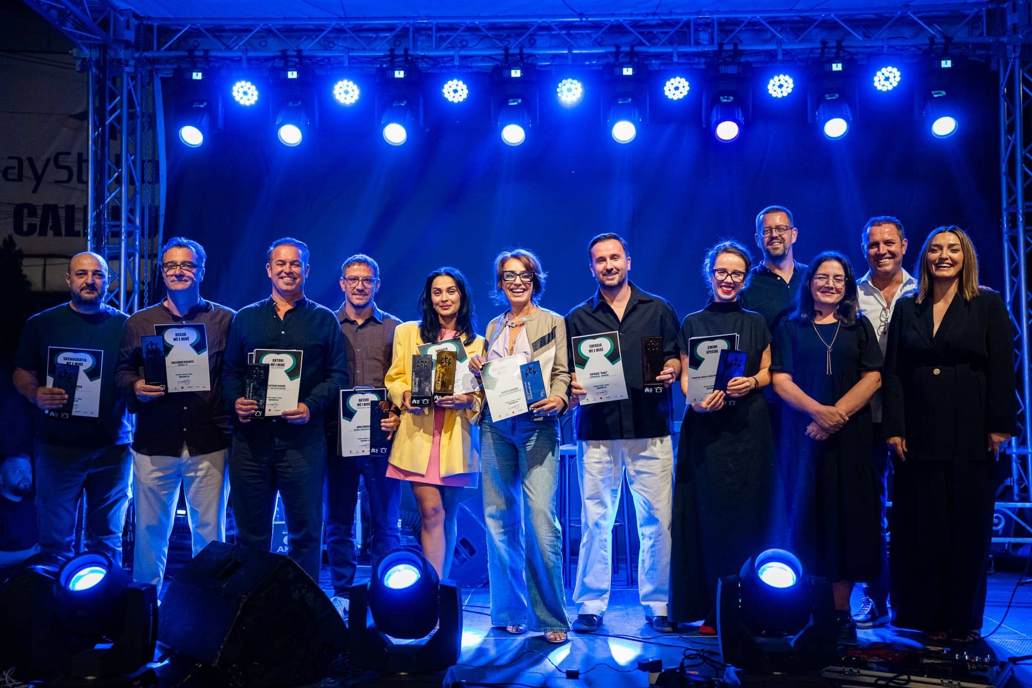 Ceremonia e shpalljes së më të mirëve në edicionin e 55-të të Festivalit të Teatrove – Ferizaj 2025.