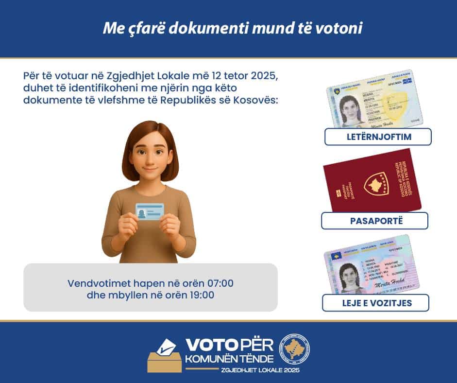 Për të votuar në Zgjedhjet Lokale më 12 tetor 2025
